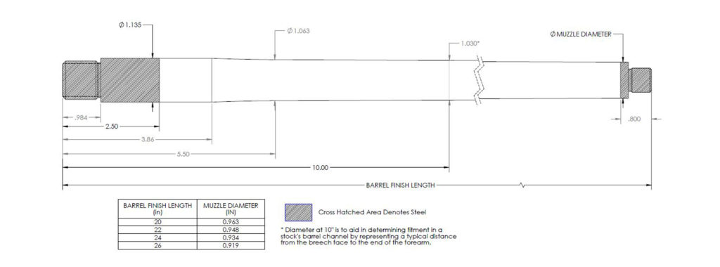 Proof Research 308 Tikka Pre-Fit Carbon Fiber Barrel