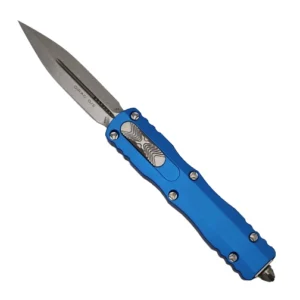 Microtech 225-10BL Dirac D/E OTF Automatic Knife Blue - Stonewash