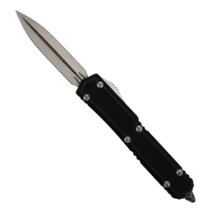 Microtech 206-10S Makora Signature Series D/E OTF Automatic Knife Black - Stonewash