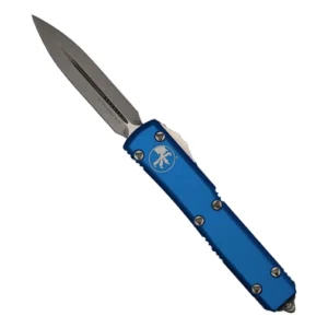 Microtech 122-10BL Ultratech D/E OTF Automatic Knife Blue - Stonewash