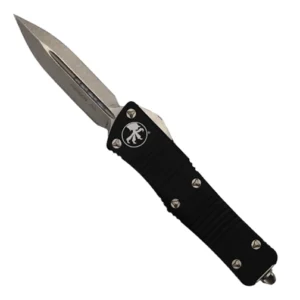 Microtech 138-10 Troodon D/E OTF Automatic Knife Black - Stonewash