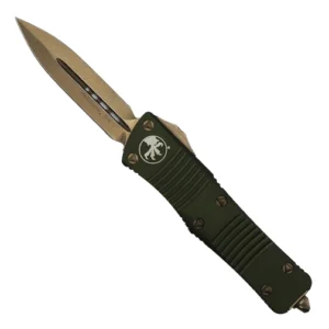 Microtech 138-13OD Troodon D/E OTF Automatic Knife OD Green - Bronze