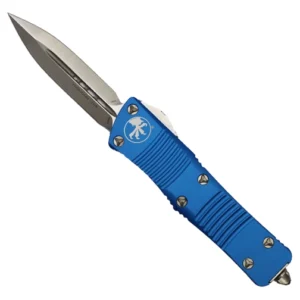 Microtech 138-4BL Troodon D/E OTF Automatic Knife Blue - Satin