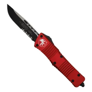 Microtech 143-2RD Combat Troodon S/E Partially Serrated OTF Automatic Knife Red - Black