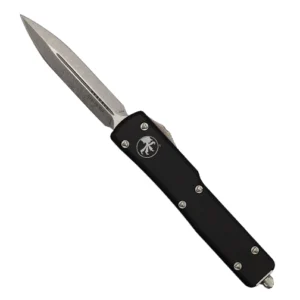 Microtech 147-10 UTX-70 D/E OTF Automatic Knife Black - Stonewash