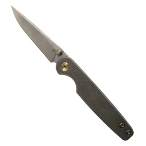 Toor Knives Suitor FL154S S/E Folding Knife Stone - Stonewash