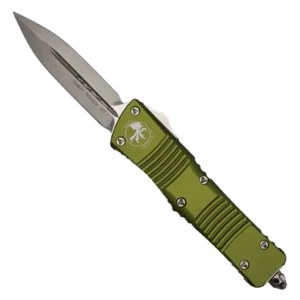 Microtech 142-10OD Combat Troodon D/E OTF Automatic Knife OD Green - Stonewash