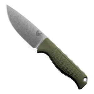 Benchmade 15006-01 Steep Country S/E Fixed Blade Knife Dark Olive - Stonewash