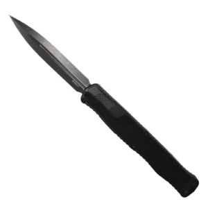 Heretic Knives Cleric II D/E OTF Automatic Knife Black - Black