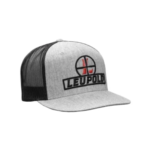 Leupold Reticle Flatbill Trucker Hat - Heather & Black