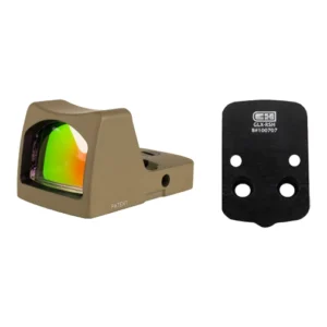 Trijicon RM01-C-700624 RMR Type 2 & C&H Precision Glock MOS V4 MIL/LEO Adapter Plate Bundle