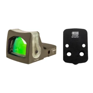 Trijicon RM05-C-700209 Dual Illuminated RMR & C&H Precision Glock MOS V4 MIL/LEO Adapter Plate Bundle