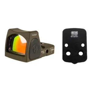 Trijicon RM06-C-7007695 Adjustable LED RMR Type 2 & C&H Precision Glock MOS V4 MIL/LEO Adapter Plate Bundle