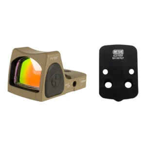 Trijicon RM06-C-700696 Adjustable LED RMR Type 2 & C&H Precision Glock MOS V4 MIL/LEO Adapter Plate Bundle