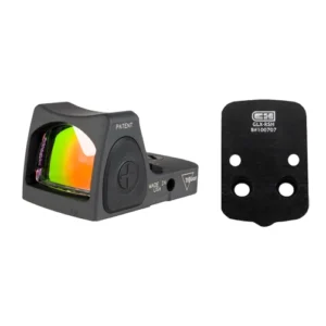 Trijicon RM07-C-700715 Adjustable LED RMR Type 2 & C&H Precision Glock MOS V4 MIL/LEO Adapter Plate Bundle