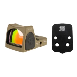 Trijicon RM09-C-700745 Adjustable LED RMR Type 2 & C&H Precision Glock MOS V4 MIL/LEO Adapter Plate Bundle