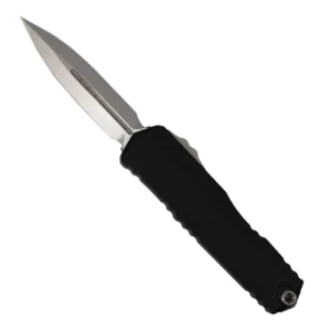 Microtech 1242-10 Cypher II D/E OTF Automatic Knife Black - Stonewash