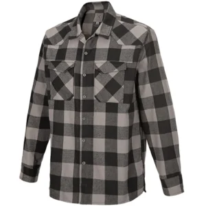 Vertx Canyon Valley Flannel - Marshland Grey Plaid