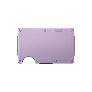 Ridge Wallet Lavender Aluminum w/ Money Clip