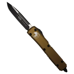 Microtech 121-1TA Ultratech S/E OTF Automatic Knife Tan - Black