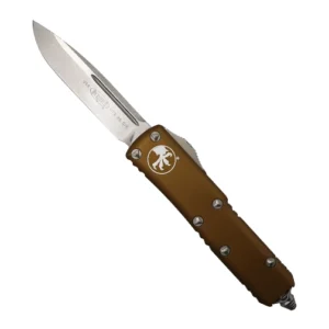 Microtech 231-10TA UTX-85 S/E OTF Automatic Knife Tan - Stonewash