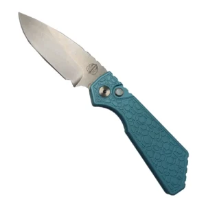 Pro-Tech Knives Strider PT+ S/E Automatic Folding Knife Blue Gridlock Textured - Stonewash