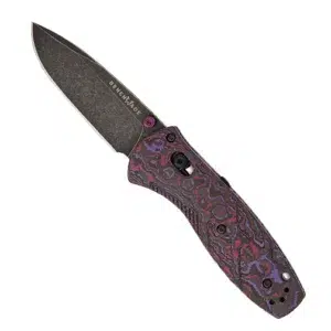 Benchmade 585BK-251 Mini Barrage S/E Manual Folding Knife Purple Haze - DLC Battlewash